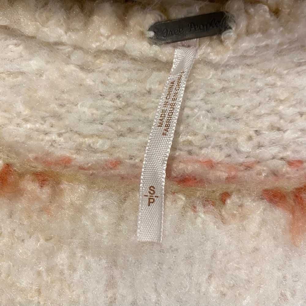 NWT free people Emerson cropped sweater. SZ Sm - Picture 6 of 6